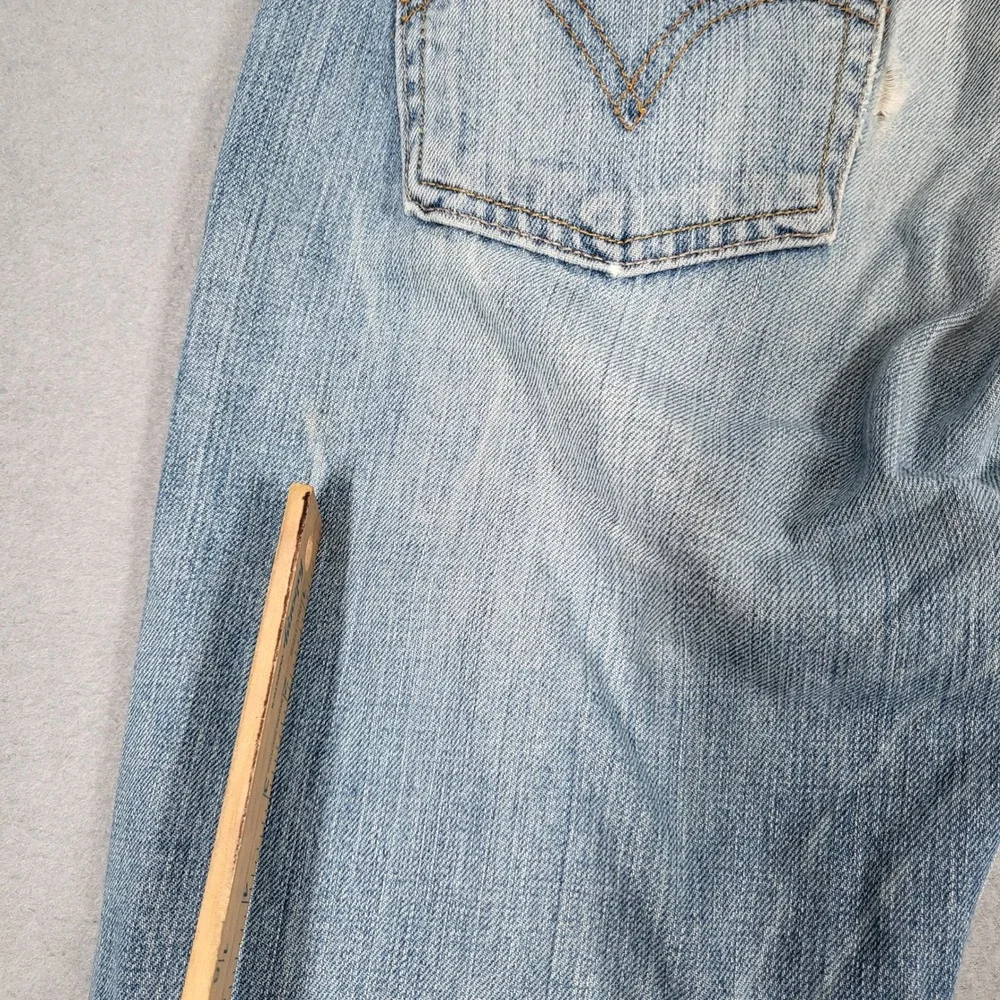 Levi's 511 Slim Jeans Men's 32x32 Blue Light Wash Denim 100% Cotton Skinny Distr